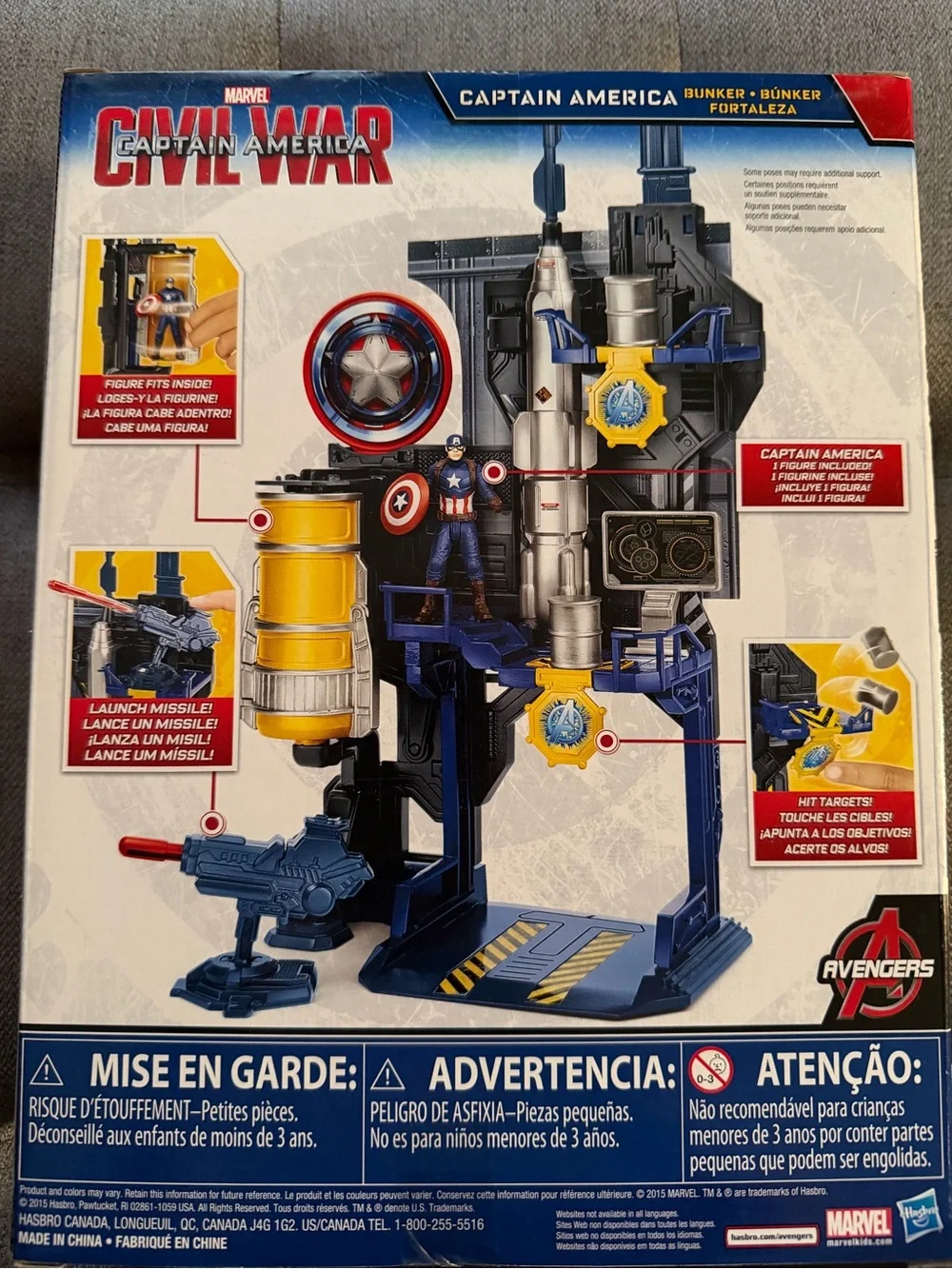Captain America Civil War Bunker Playset